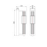 Настенный светильник (бра) MAYTONI VERTICALE MOD308WL-L9CG3K
